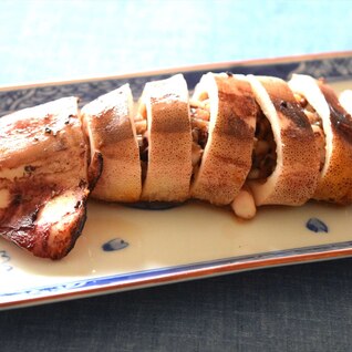 イカのにんにくりんご醤油焼き